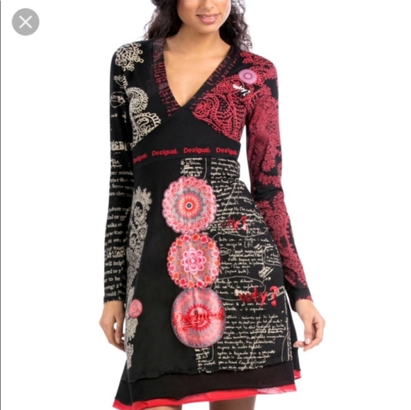 Desigual Why? Collection Vest The End Dress. - Picture 2 of 16
